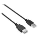 CABLE,USBA,M/F,15',BK