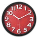 CLOCK,WALL,13",RED DIAL