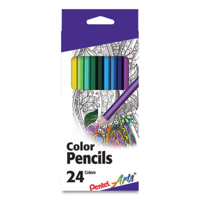 PENCIL,COLR,24PK,AST