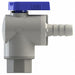 PVC Ball Valve Angle FNPT x Barb 3/8 