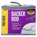 Backer Rod Gray 250 ft L 1/2 W 250 ft H