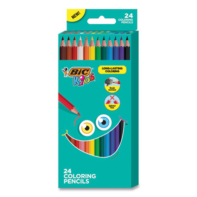 PENCIL,BIC KIDS 24CT,AST