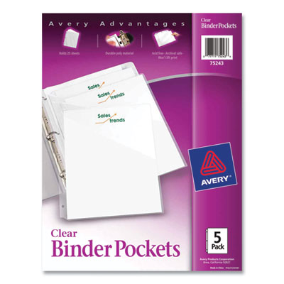 POCKET,BNDR 5PK, CLR