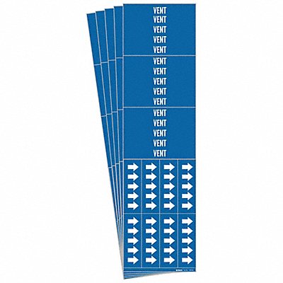 Pipe Marker Adhesive 2-1/4 H 2-3/4 W PK5