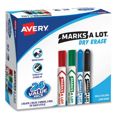 MARKER,DRYERSE ,24PK,AST