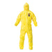 COVERALL,CHEM,LG,12/CT,YL