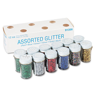 GLITTER,.75OZ,12/PK,AST