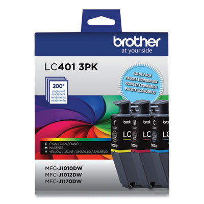 INKCART,LC401,3PK,CMY