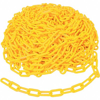 Warning Chains 2 Size 100 ft Yellow