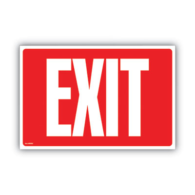 SIGN,GLOW IN DARK EXIT,WH