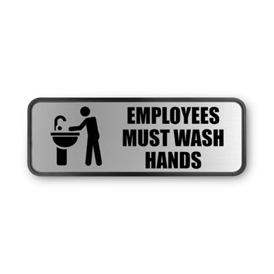 SIGN,EMPLOYEES MUST WA,SV