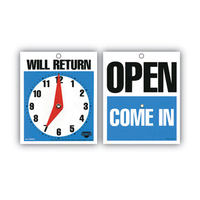 SIGN,WILL RETURN CLOCK,BE