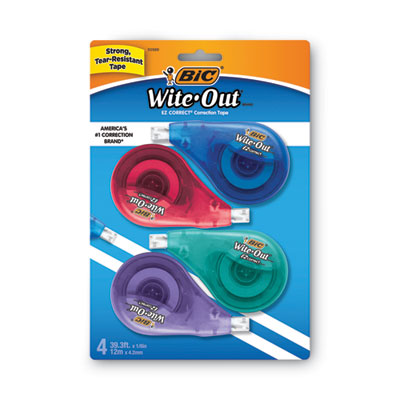 TAPE,CORRECTION 4PK,WHT