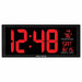 Digital Led Wall Clock w/In Temp