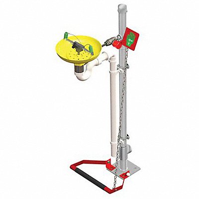 Eye/Face Wash Pedestal Mount Stainless