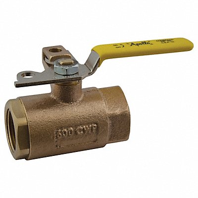 Bronze Ball Valve Inline FNPT 1/4 in