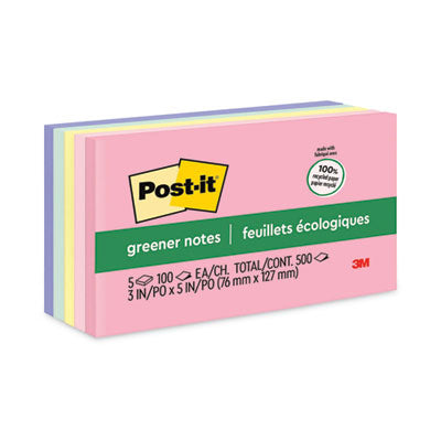 NOTE,POST-IT,3X5,5/PK,AST