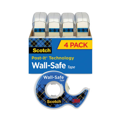 TAPE,WALL SAFE,DISP,4/PK