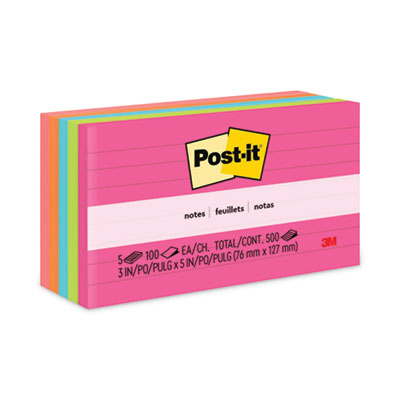 NOTE,PST-IT3X5RLD,5PK,AST