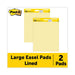 PAD,POST-IT,EASEL,LNED,YW