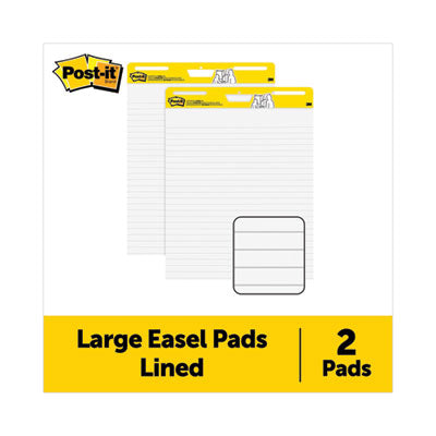 PAD,EASEL,LINED,2/CT,WH