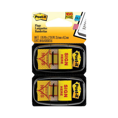 FLAG,SIGN HERE 2PK/50