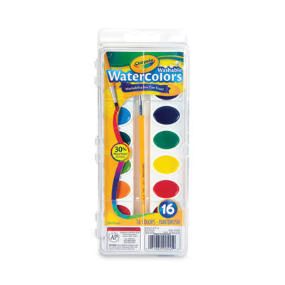 WATERCOLORS,16CT,AST