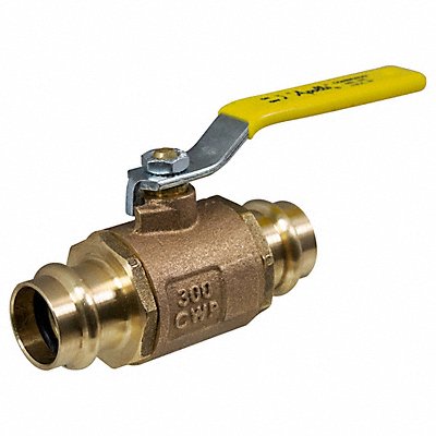 Ball Valve Brass Body Inline 3/4 Pipe