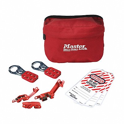 Electrical Lockout Kit Red Cloth Case