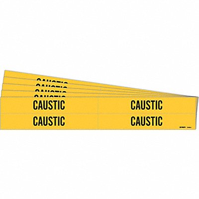 Pipe Marker Adhesive Black Caustic PK5