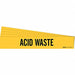 Pipe Marker Black Acid Waste PK5