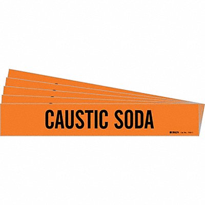 Pipe Marker Black Caustic Soda PK5