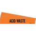 Pipe Marker Black Acid Waste PK5