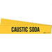 Pipe Marker Black Caustic Soda PK5