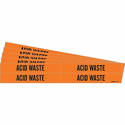 Pipe Marker Black Acid Waste PK5