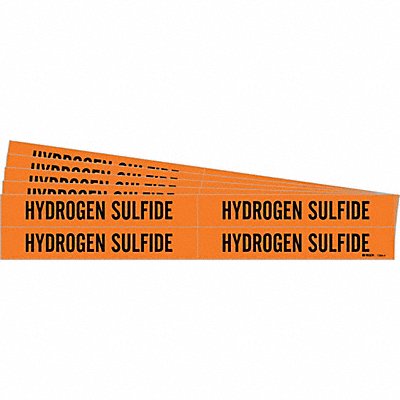 Pipe Marker Black Hydrogen Sulfide PK5