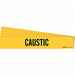 Pipe Marker Adhesive Black Caustic PK5