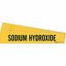 Pipe Marker Black Sodium Hydroxide PK5