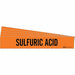 Pipe Marker Black Sulfuric Acid PK5