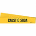 Pipe Marker Black Caustic Soda PK5