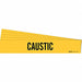 Pipe Marker Adhesive Black Caustic PK5