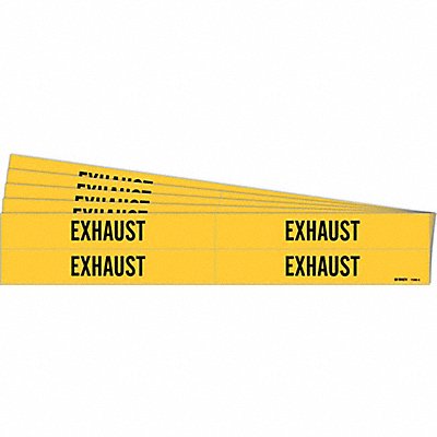 Pipe Marker Adhesive Black Exhaust PK5