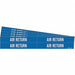 Pipe Marker White Air Return PK5