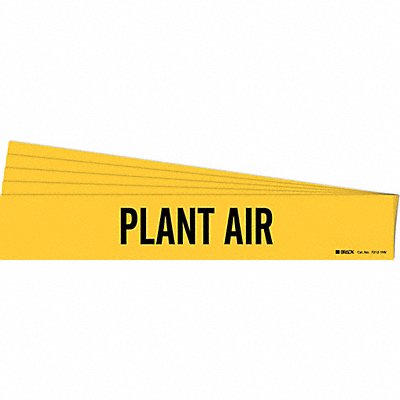 Pipe Marker Adhesive Black Plant Air PK5