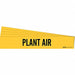 Pipe Marker Adhesive Black Plant Air PK5