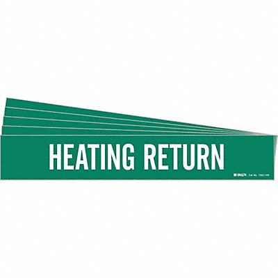 Pipe Marker White Heating Return PK5