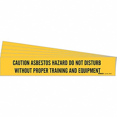 Pipe Marker Caution Asbestos Hazard PK5