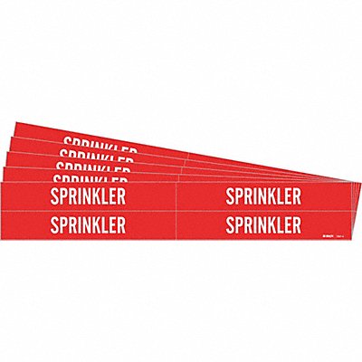 Pipe Marker Adhesive White Sprinkler PK5