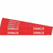 Pipe Marker Adhesive White Sprinkler PK5