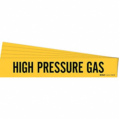 Pipe Marker Black High Pressure Gas PK5